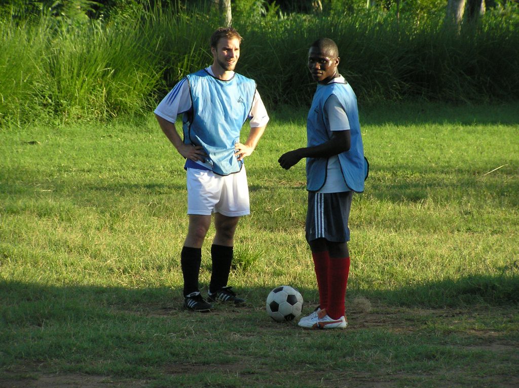 Matti Kontsas working in Tanzania